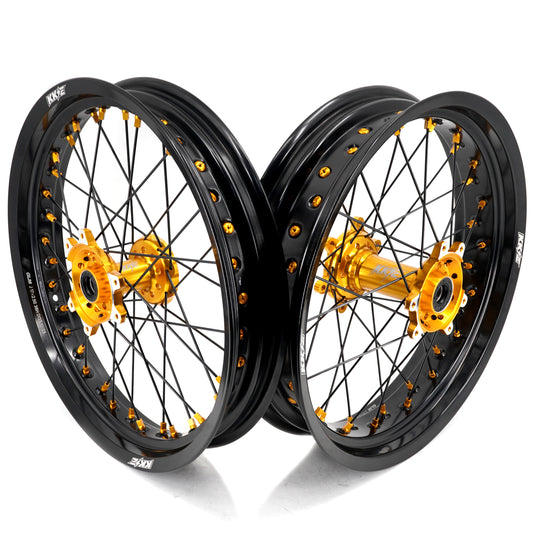 KKE Factory Stock KKE 2.5*17 & 3.5*17 E-Bike Wheels Rim Fit For SurRon Ultra Bee 2023-2024 Gold Hubs