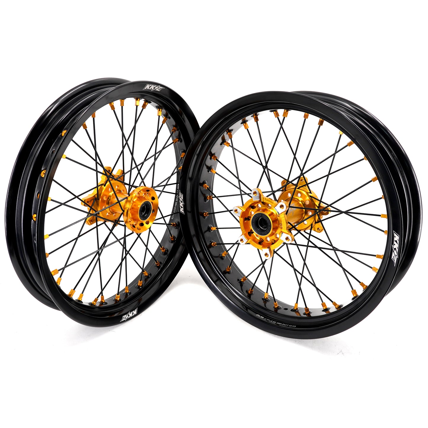 KKE Factory Stock KKE 2.5*17 & 3.5*17 E-Bike Wheels Rim Fit For SurRon Ultra Bee 2023-2024 Gold Hubs