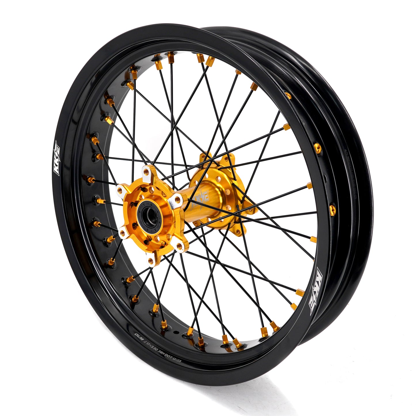 KKE Factory Stock KKE 2.5*17 & 3.5*17 E-Bike Wheels Rim Fit For SurRon Ultra Bee 2023-2024 Gold Hubs