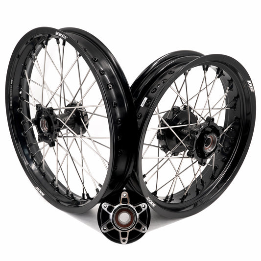US Pre-order KKE 2.5*19/3.5*17 Dirtbike Tubed Spoke Wheels Rims Fit KTM 390 Adventure 2020-2021 Black