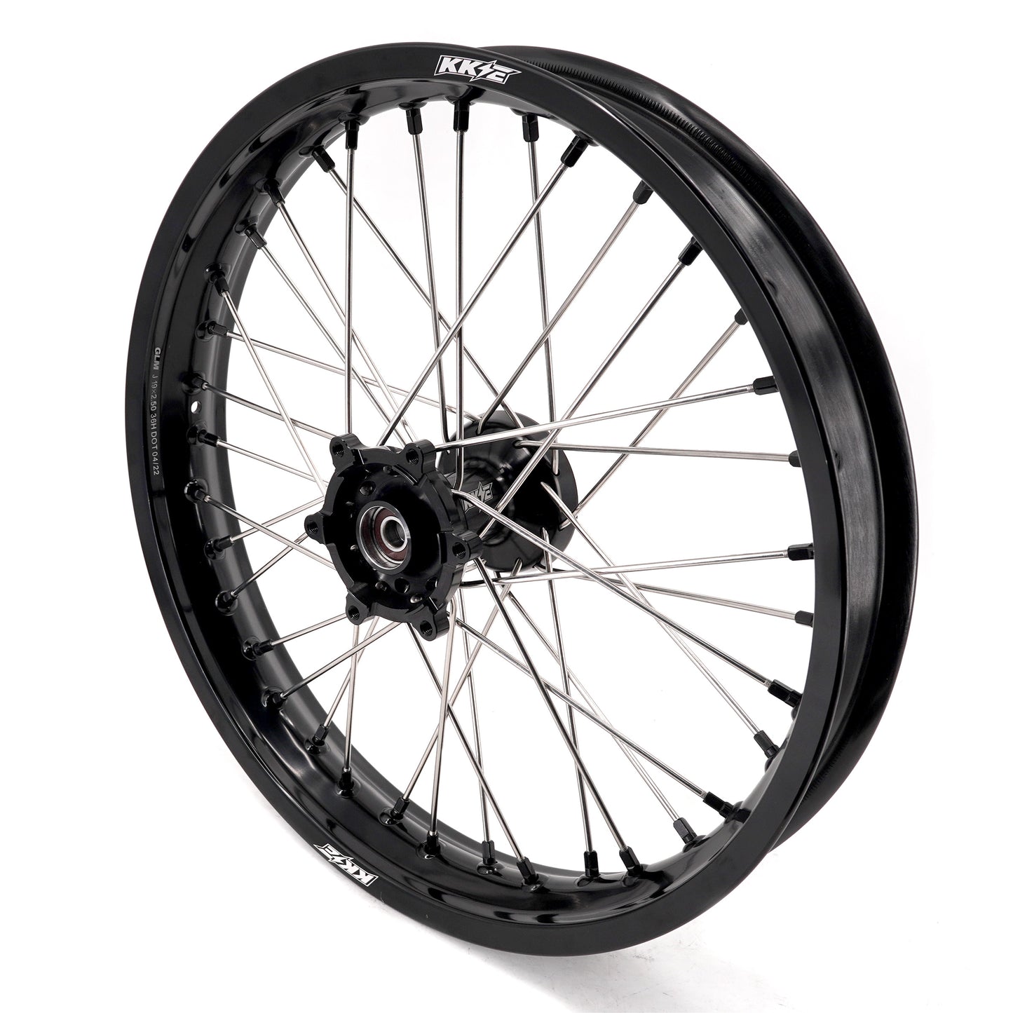 KKE 2.5*19 & 3.5*17 Dirtbike Tubed Spoke Wheels Rims Fit KTM 390 Adventure 2020-2021 Black