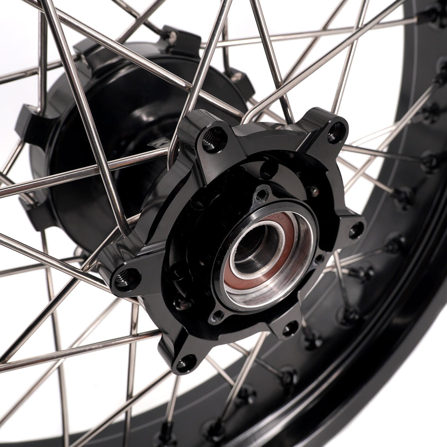 KKE 2.5*19 & 3.5*17 Dirtbike Tubed Spoke Wheels Rims Fit KTM 390 Adventure 2020-2021 Black