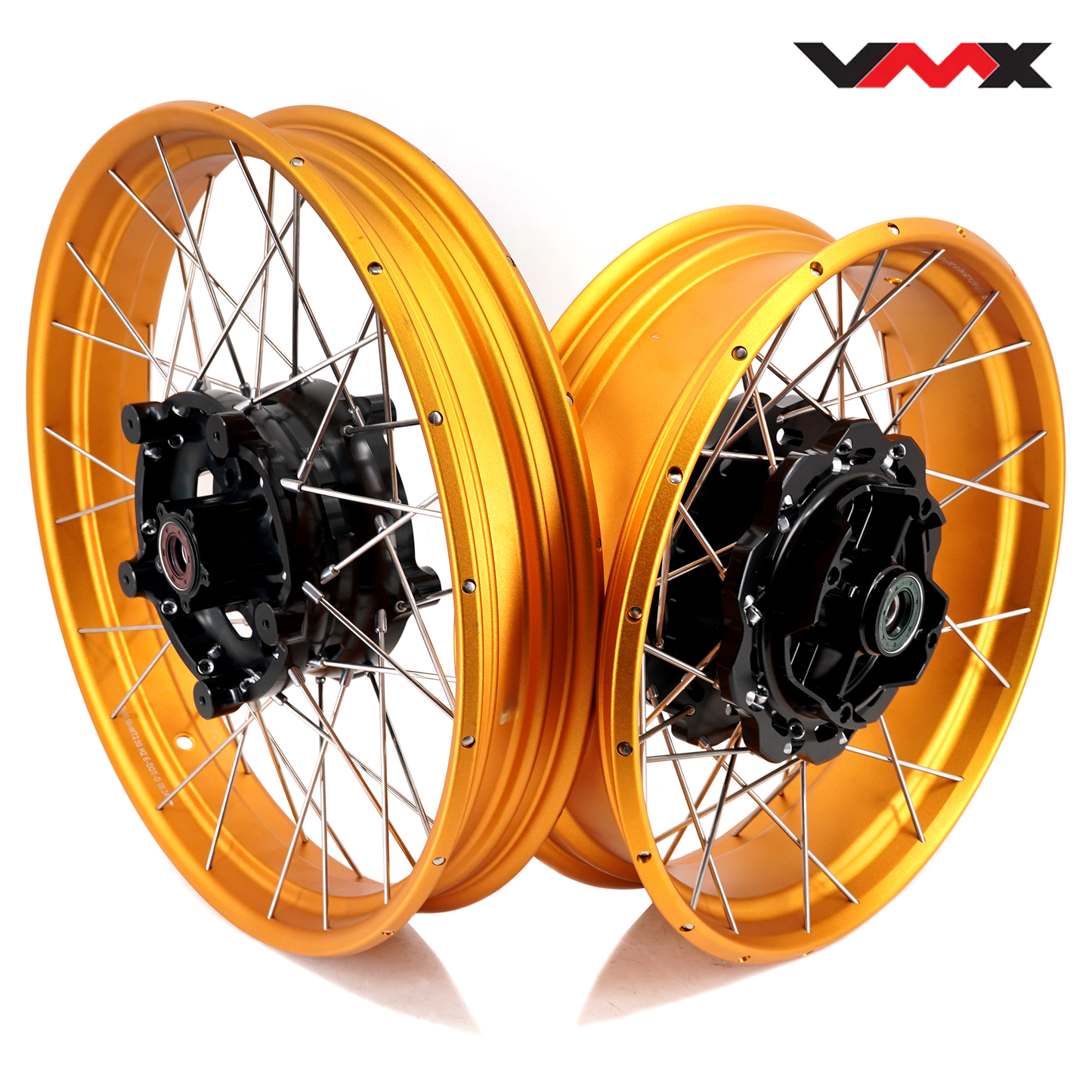 VMX-Racing Fit Honda NX400 NX500 2024-2025 Tubeless 2.5*19 & 4.25*17 Wheels Gold GLM Rims