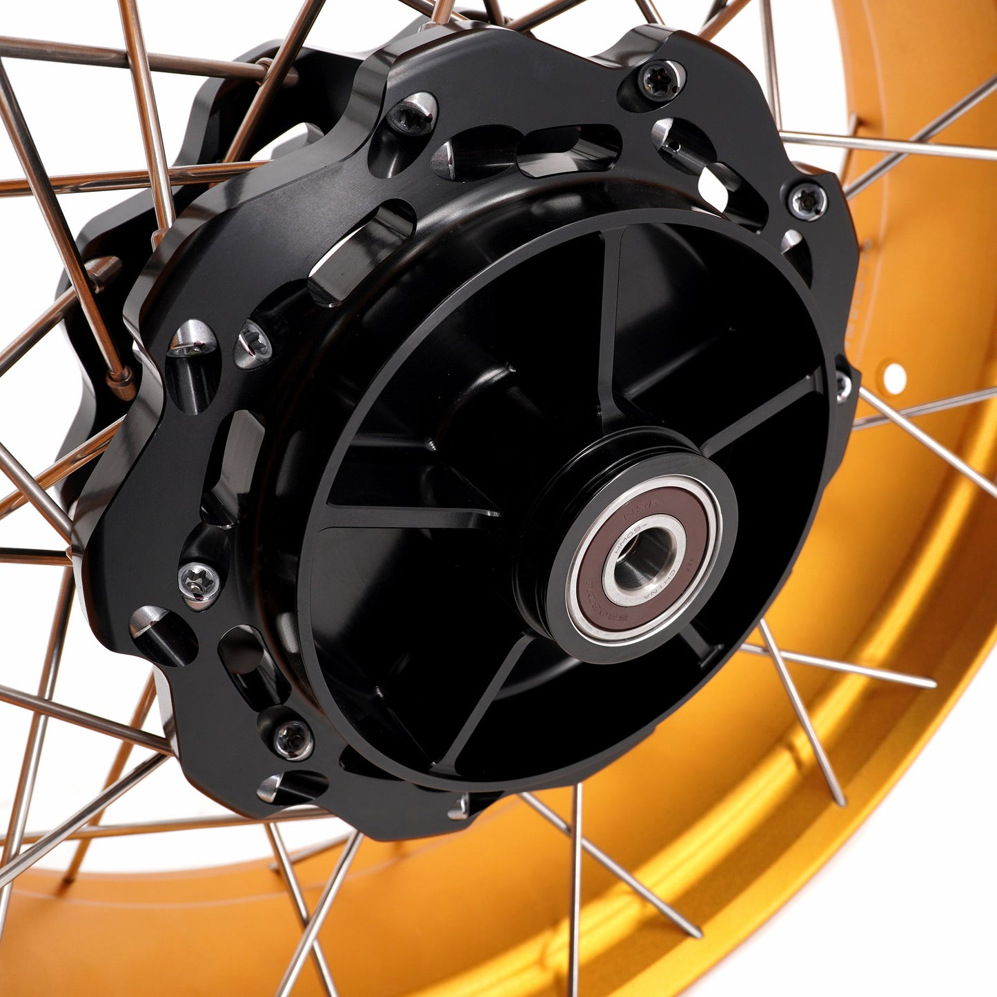 VMX-Racing Fit Honda NX400 NX500 2024-2025 Tubeless 2.5*19 & 4.25*17 Wheels Gold GLM Rims