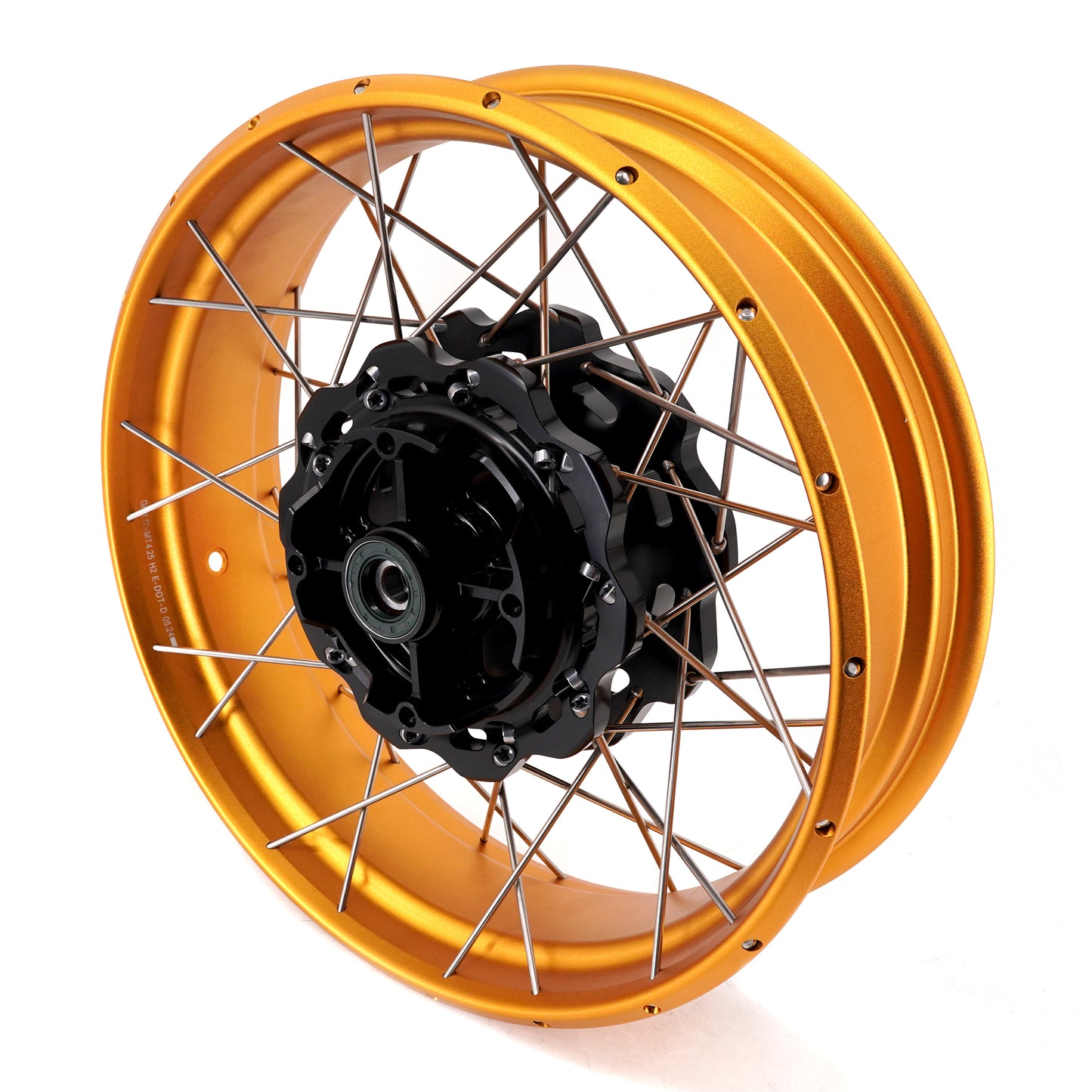 VMX-Racing Fit Honda NX400 NX500 2024-2025 Tubeless 2.5*19 & 4.25*17 Wheels Gold GLM Rims