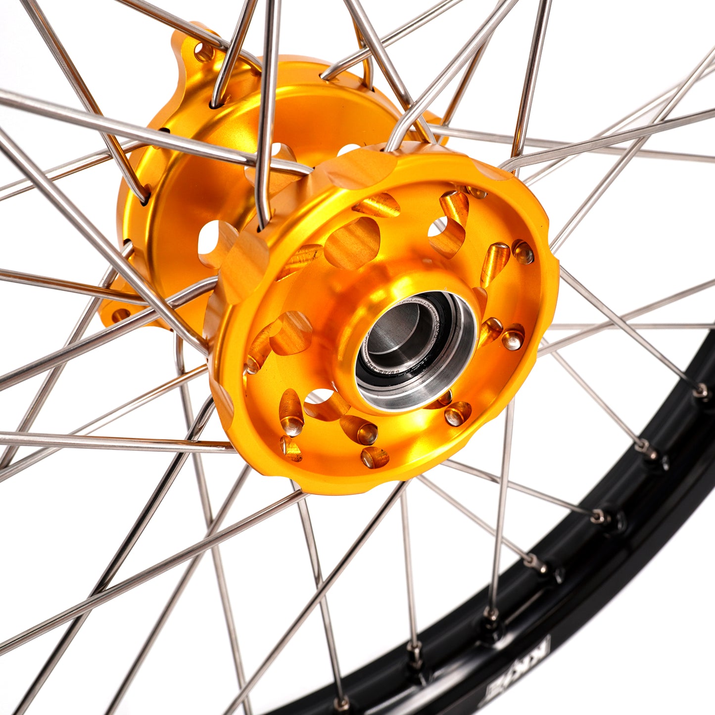 KKE 21 & 19 Wheels for Suzuki RMZ250 2007 RMZ450 2005-2025 Gold&Black