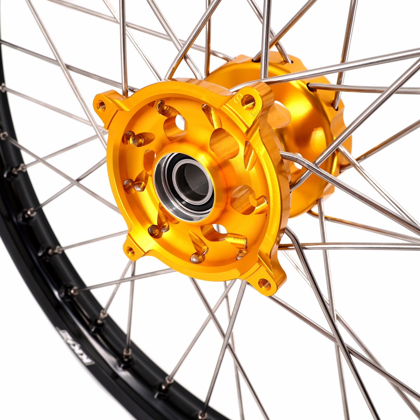 KKE 21 & 19 Wheels for Suzuki RMZ250 2007 RMZ450 2005-2025 Gold&Black