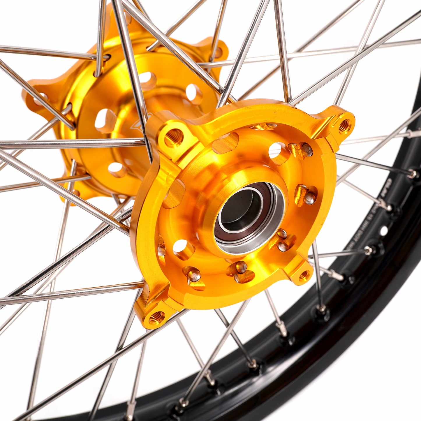 KKE 21 & 19 Wheels for Suzuki RMZ250 2007 RMZ450 2005-2025 Gold&Black