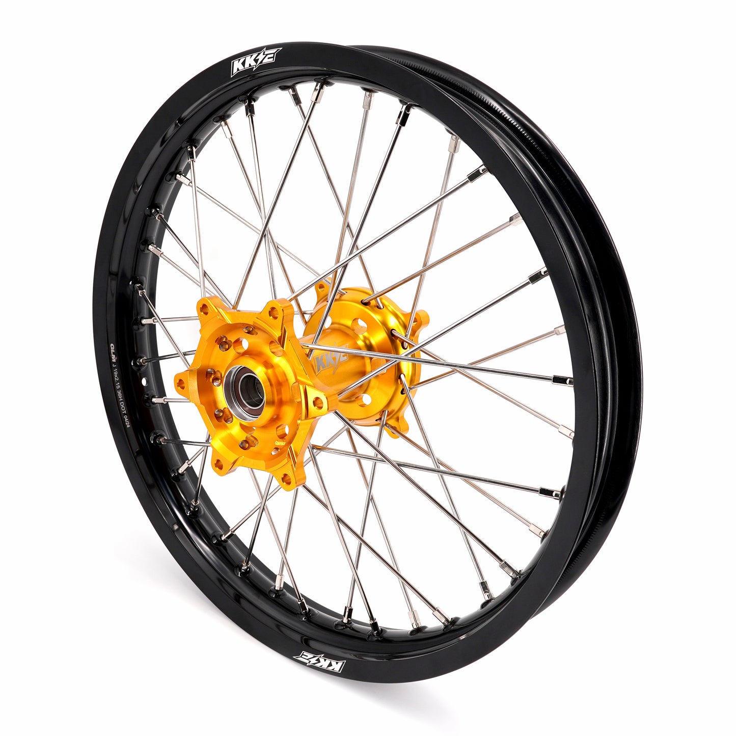 KKE 21 & 19 Wheels for Suzuki RMZ250 2007 RMZ450 2005-2025 Gold&Black