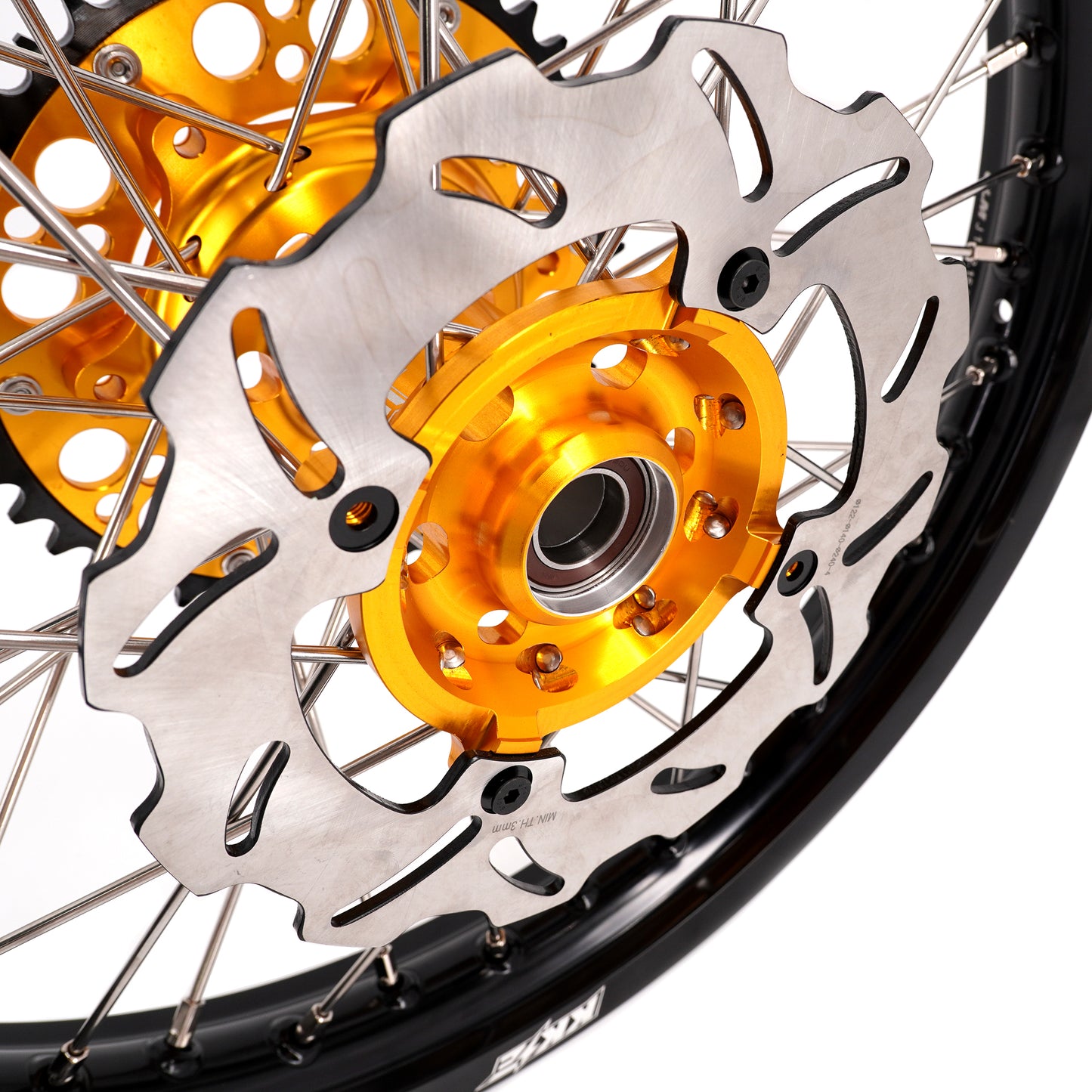 KKE 21 & 19 Wheels for Suzuki RMZ250 2007 RMZ450 2005-2025 Gold&Black