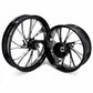 KKE 3.5*21'' & 5.5*18'' Tubeless Wheels Fit Harley Street Glide/CVO 2024 Black Rims
