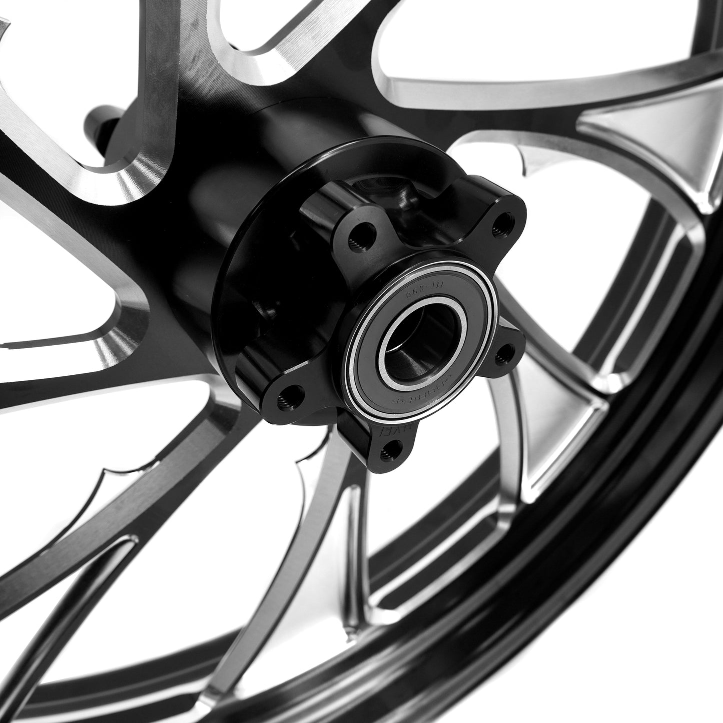 KKE 3.5*21'' & 5.5*18'' Tubeless Wheels Fit Harley Street Glide/CVO 2024 Black Rims