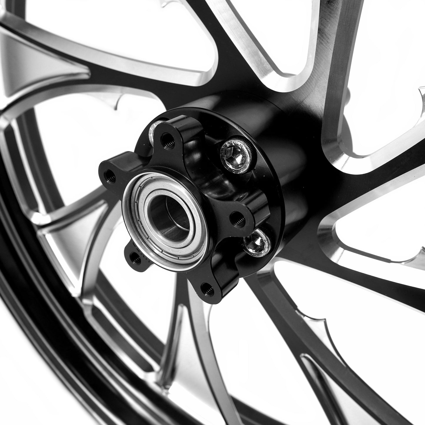 KKE 3.5*21'' & 5.5*18'' Tubeless Wheels Fit Harley Street Glide/CVO 2024 Black Rims