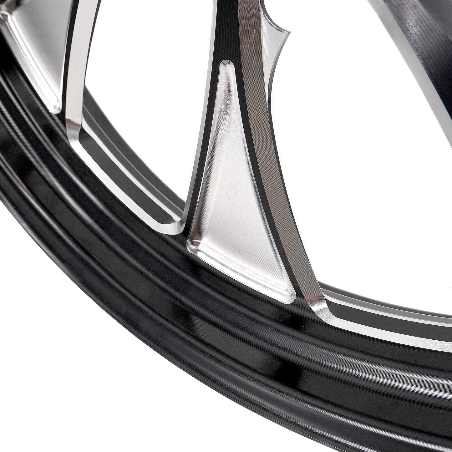 KKE 3.5*21'' & 5.5*18'' Tubeless Wheels Fit Harley Street Glide/CVO 2024 Black Rims