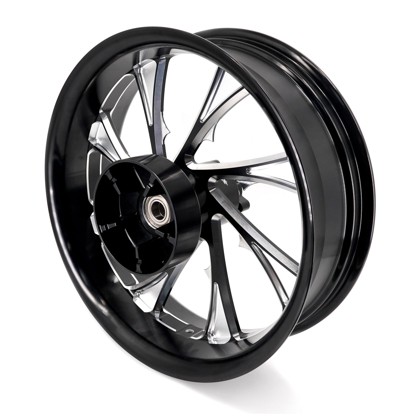 KKE 3.5*21'' & 5.5*18'' Tubeless Wheels Fit Harley Street Glide/CVO 2024 Black Rims