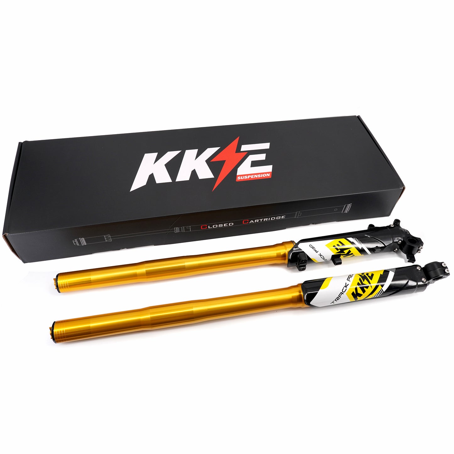KKE 37MM Upgraded 6.0 Version Closed Cartridge Front Fork Suspension Fit Surron Ultra Bee Gold