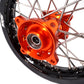 KKE 10/10 Small Kid's Wheels For KTM SX50 Mini Dirtbikes Orange Hub