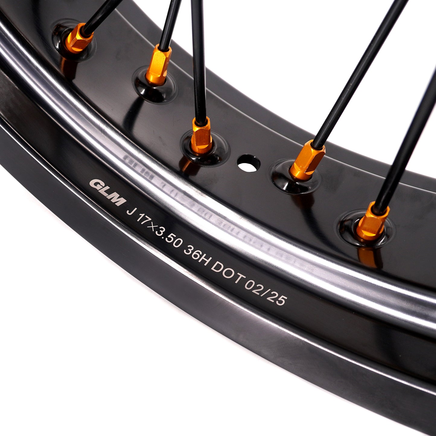 Pre-order KKE 3.5/4.25 Supermoto Race Wheels For Suzuki RM125 1996-2007 RM250 1996-2008 Gold Nipples
