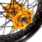 Pre-order KKE 3.5/4.25 Supermoto Race Wheels For Suzuki RM125 1996-2007 RM250 1996-2008 Gold Nipples