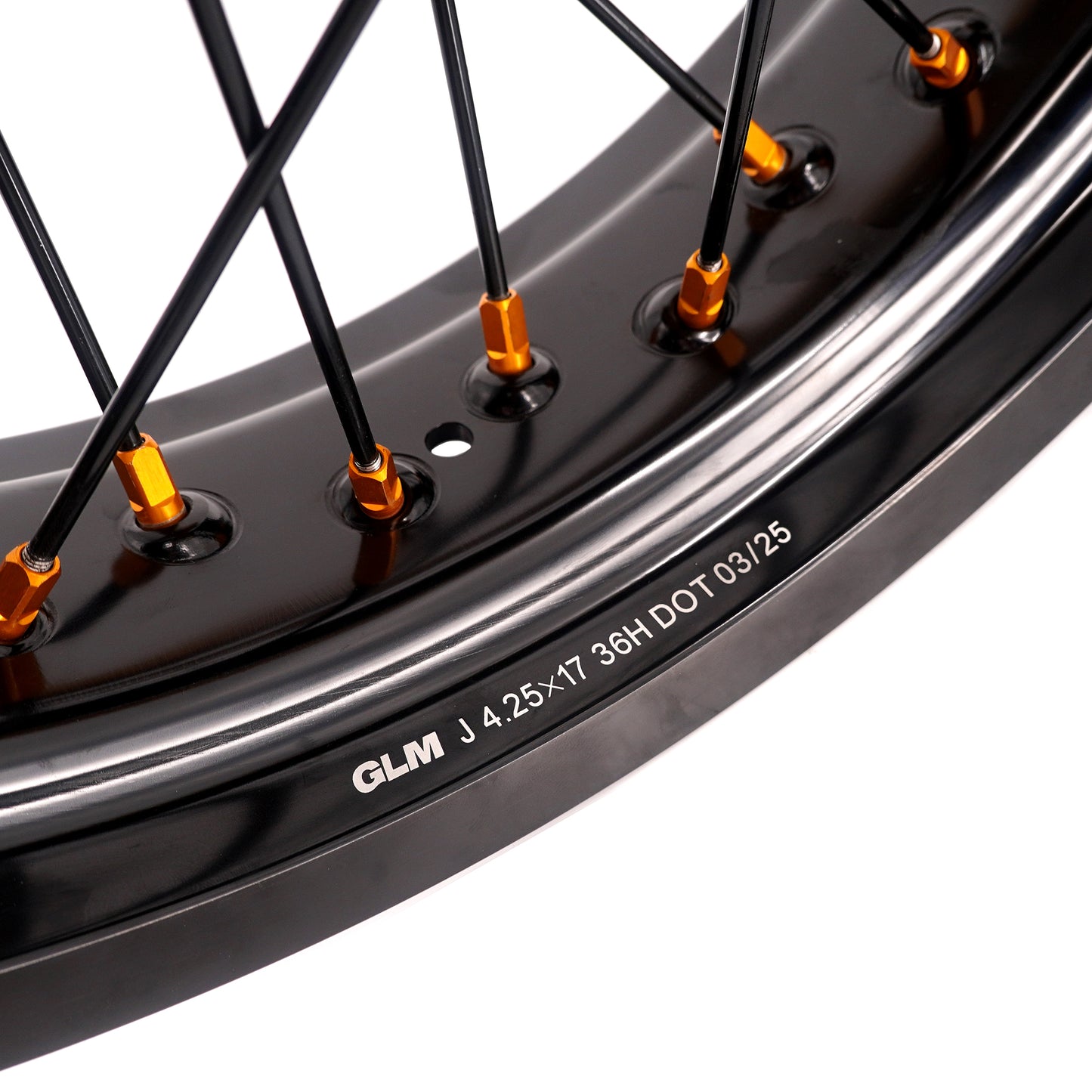 Pre-order KKE 3.5/4.25 Supermoto Race Wheels For Suzuki RM125 1996-2007 RM250 1996-2008 Gold Nipples