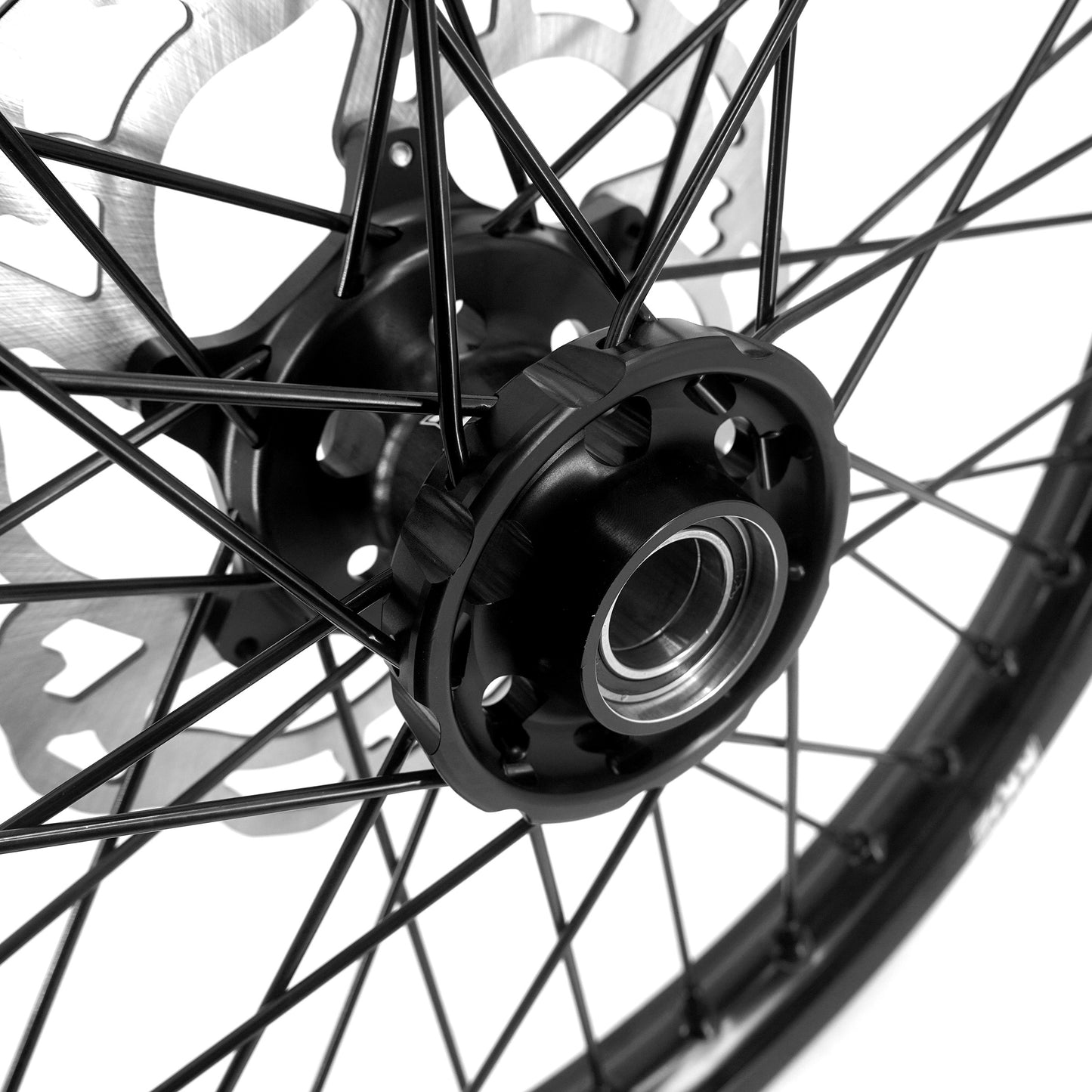 Pre-order KKE Enduro 1.6*21" & 2.15*18" CNC Hub Electric Dirtbike Alloy Wheels Rims Fit STARK VARG Black All Black