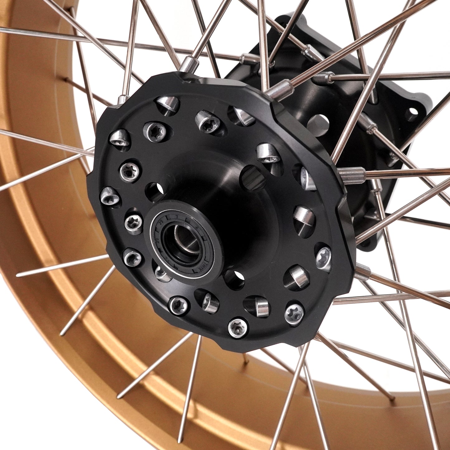 VMX 3.5*15'' & 4.0*14'' Tubeless Wheels Set For Yamaha XMAX300 2025 Gold Rim
