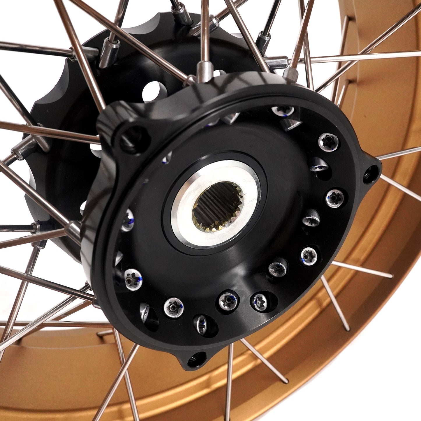 VMX 3.5*15'' & 4.0*14'' Tubeless Wheels Set For Yamaha XMAX300 2025 Gold Rim