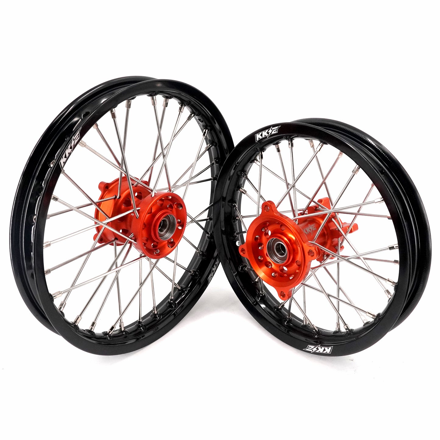 KKE 14"*1.4/12"*1.6 Kid's Small Wheels Rims Set Fit KTM SX 65 2025 Orange&Black