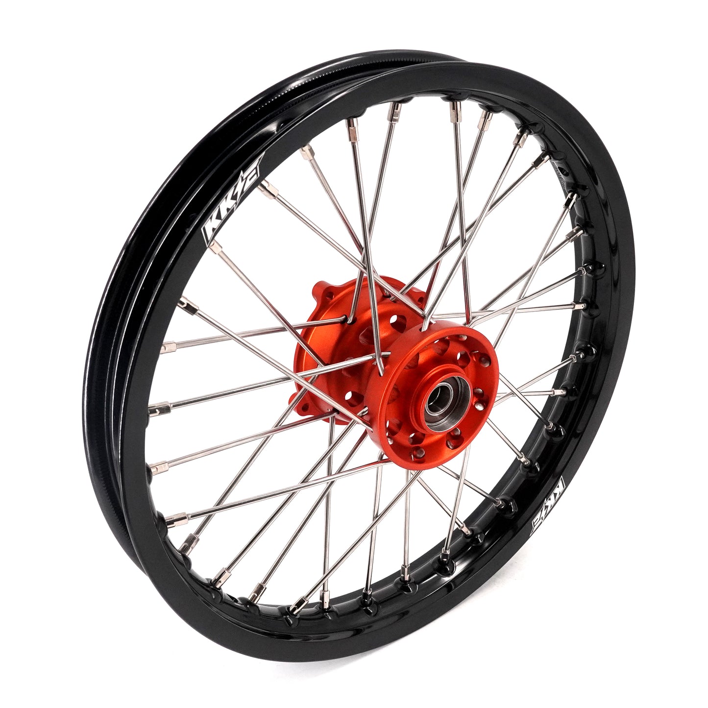 KKE 14"*1.4/12"*1.6 Kid's Small Wheels Rims Set Fit KTM SX 65 2025 Orange&Black