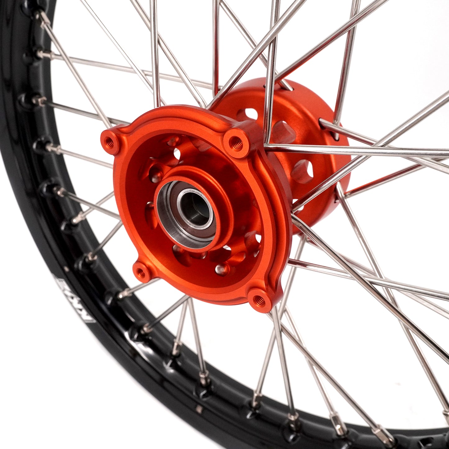 KKE 14"*1.4/12"*1.6 Kid's Small Wheels Rims Set Fit KTM SX 65 2025 Orange&Black