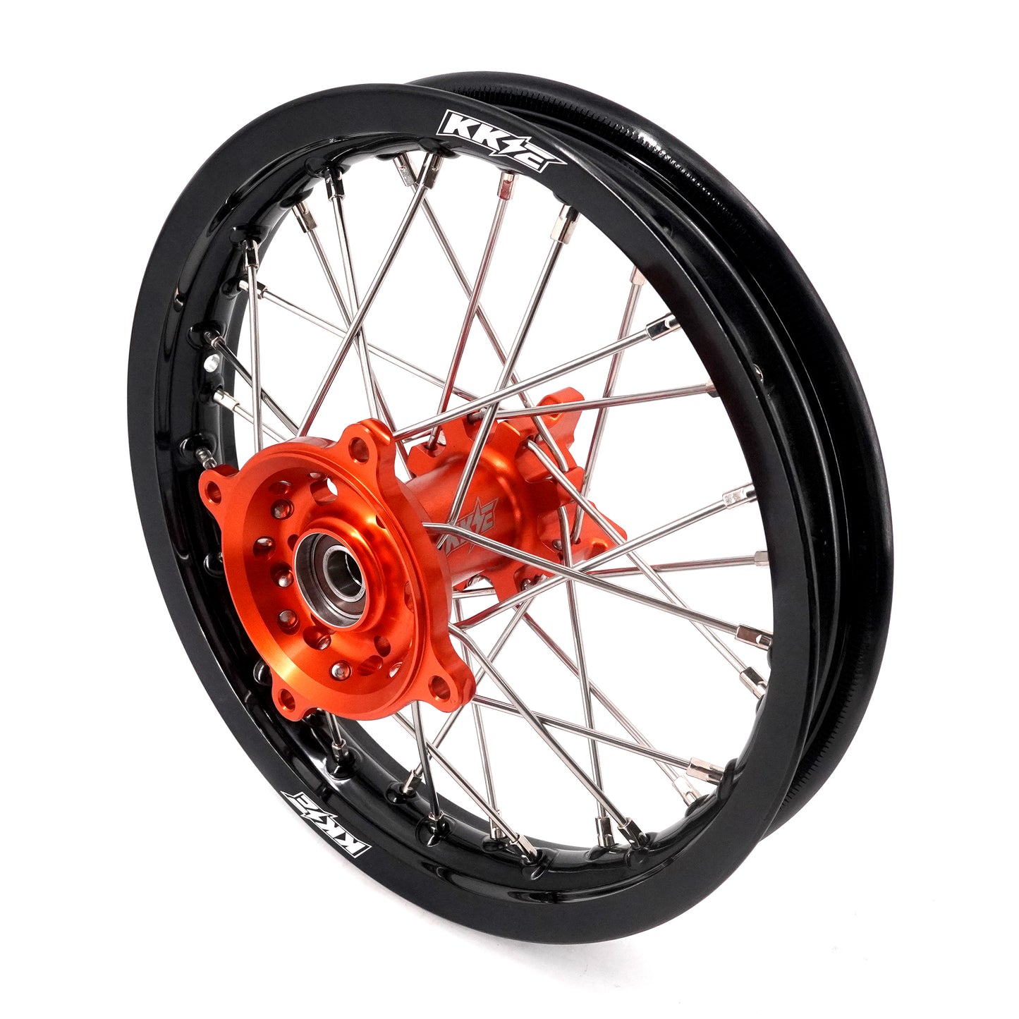 KKE 14"*1.4/12"*1.6 Kid's Small Wheels Rims Set Fit KTM SX 65 2025 Orange&Black