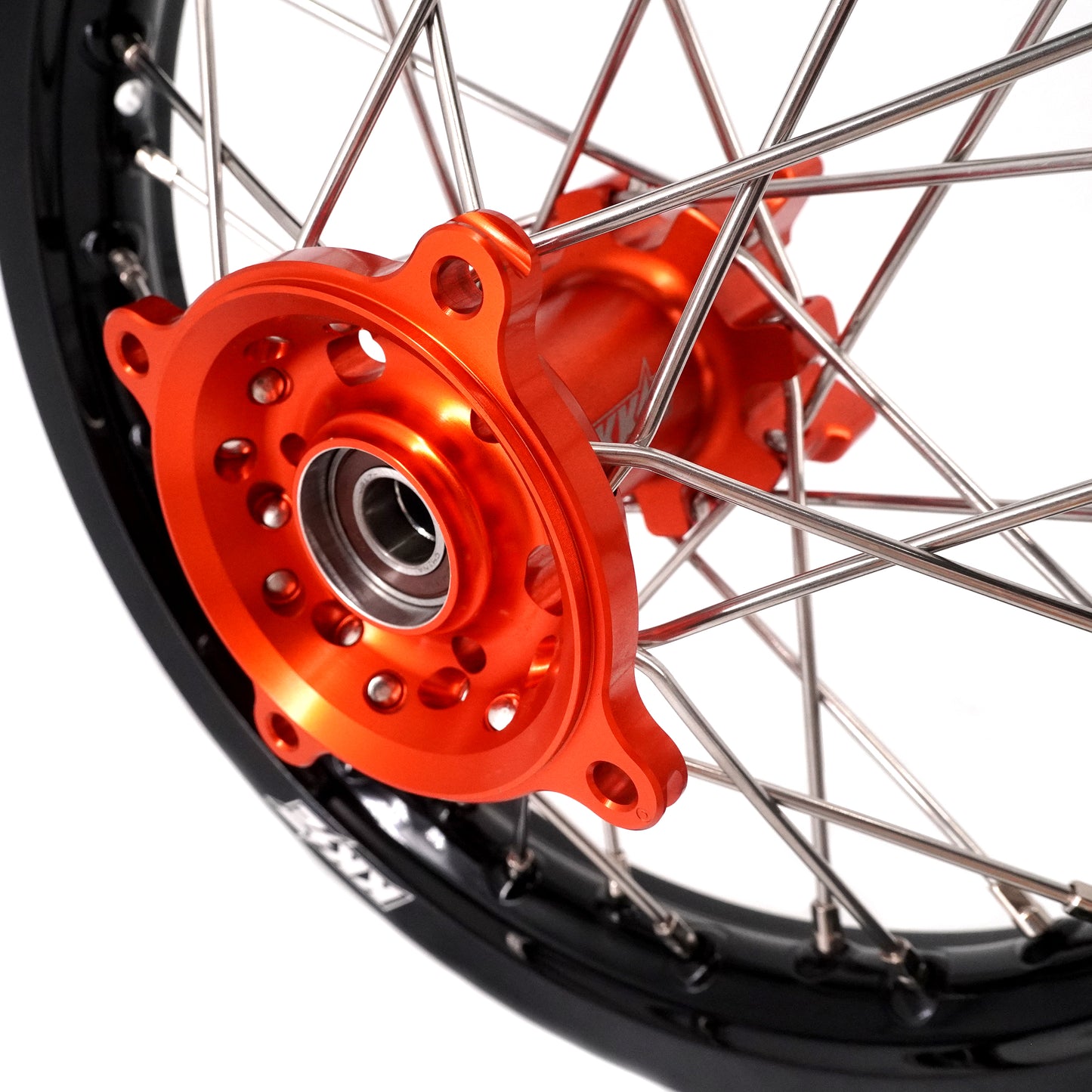 KKE 14"*1.4/12"*1.6 Kid's Small Wheels Rims Set Fit KTM SX 65 2025 Orange&Black