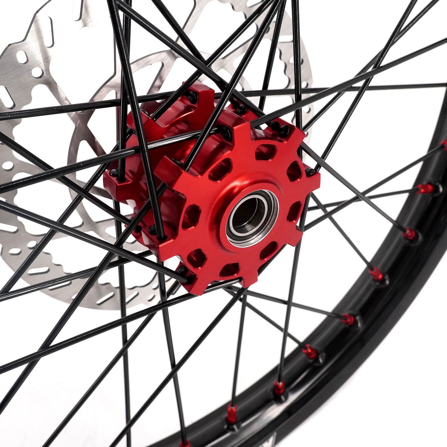 US Stock KKE 1.6*19" & 1.85*16" New Style E-bike Wheels Rim For SurRon Light Bee-X 2019-2025 Red Nipples