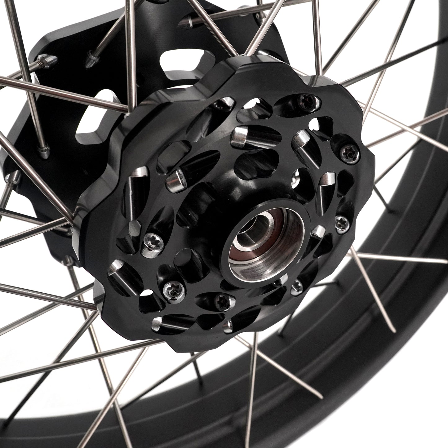 VMX-Racing 2.5*17" & 3.5*17" Tubeless Spoke Wheel For Triumph Speed 400 2024-2025 Black