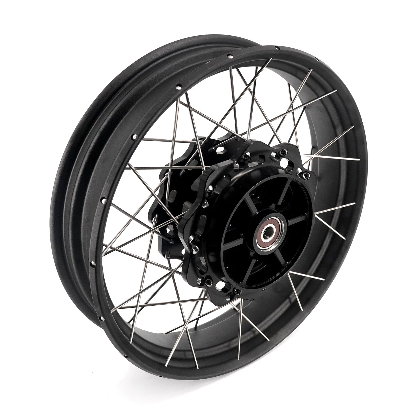 VMX-Racing 2.5*17" & 3.5*17" Tubeless Spoke Wheel For Triumph Speed 400 2024-2025 Black