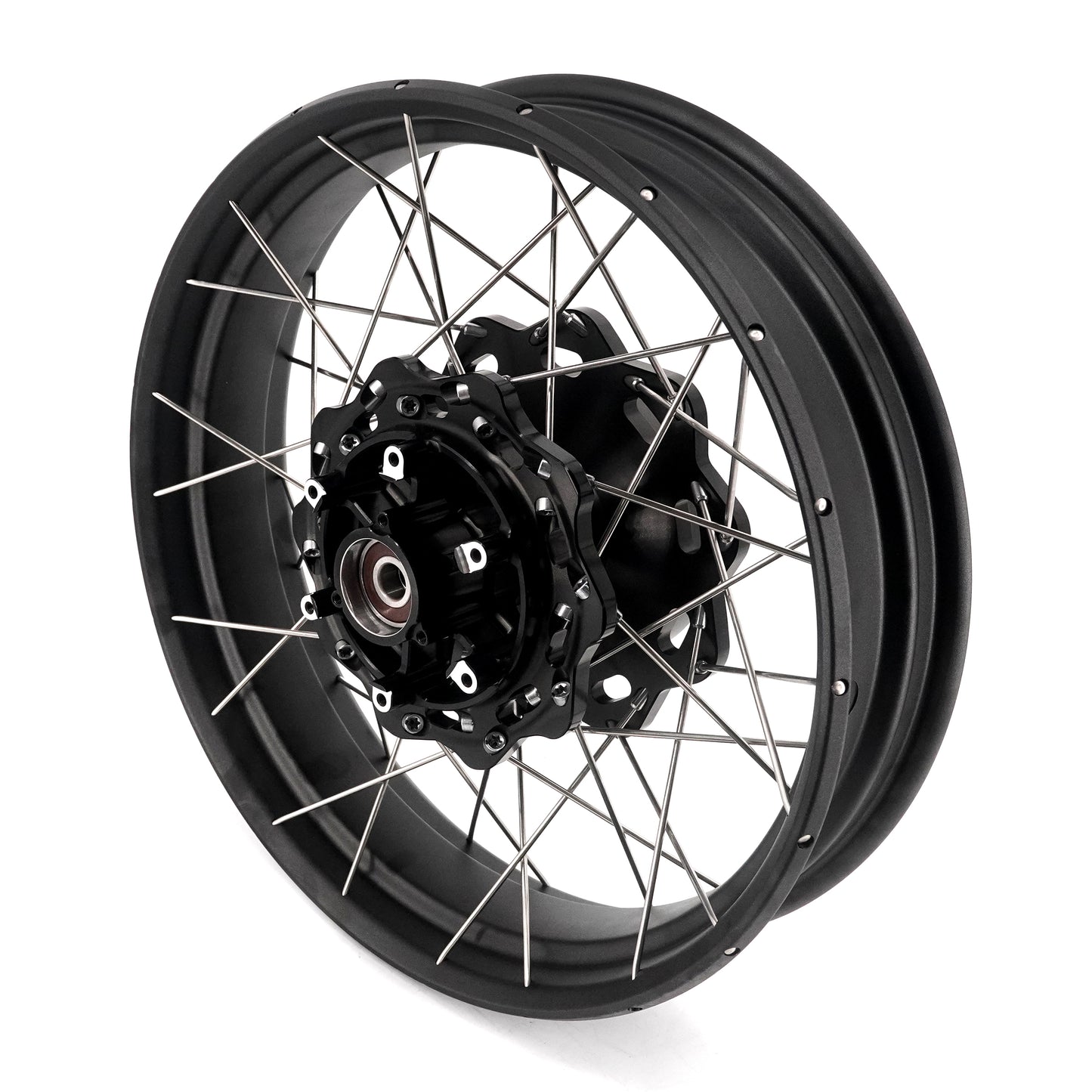 VMX-Racing 2.5*17" & 3.5*17" Tubeless Spoke Wheel For Triumph Speed 400 2024-2025 Black