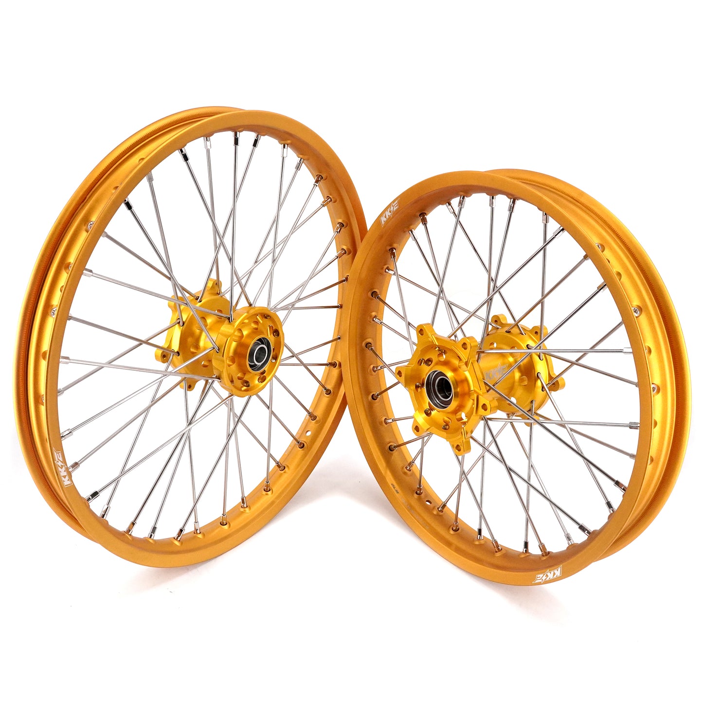 Pre-order KKE 21 & 19 GLM Gold Wheels for SUZUKI RM125 RM250 1996-2000