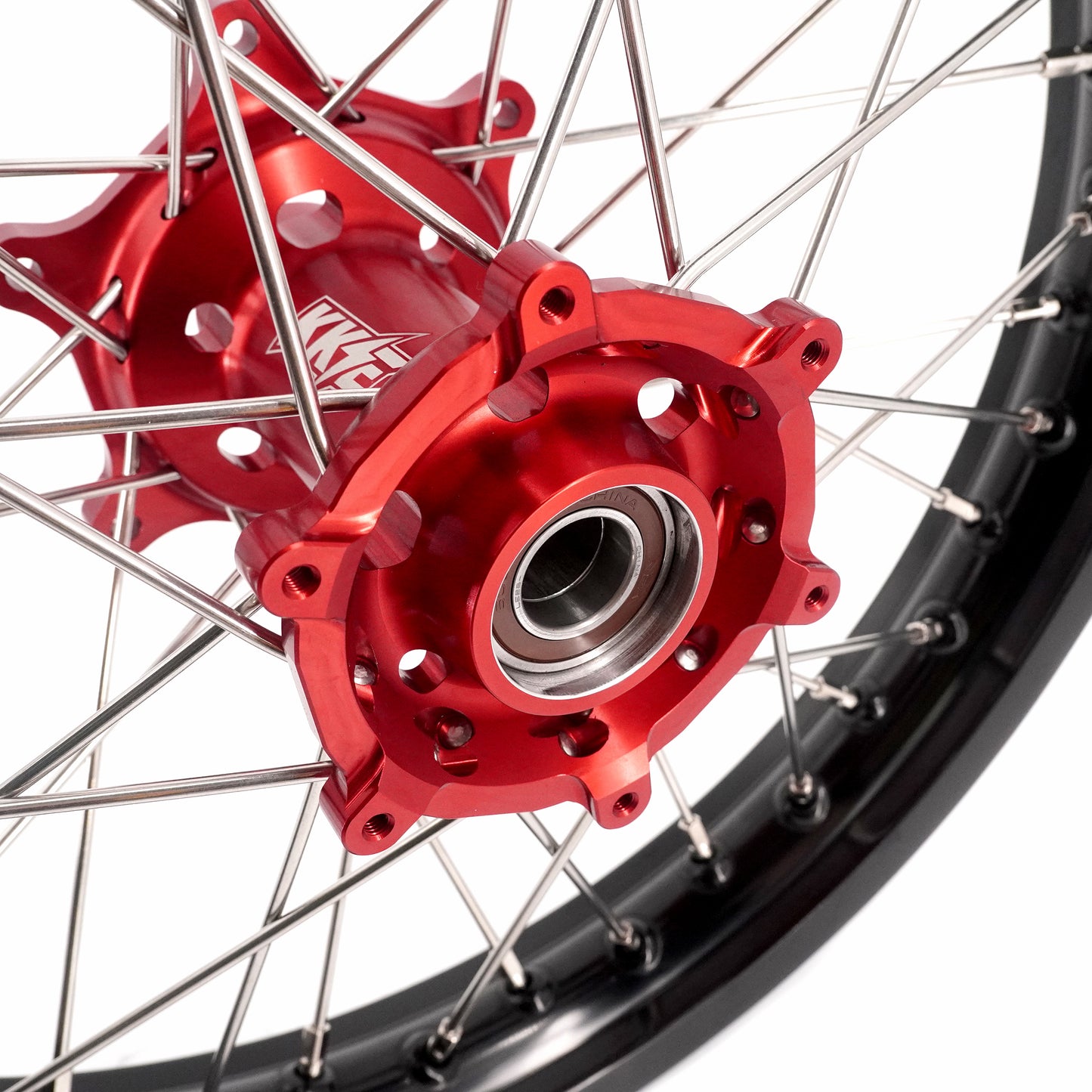 KKE 21 & 18 Spoked Enduro Wheels Rims Set FOR BETA RR 2013-2024 Red