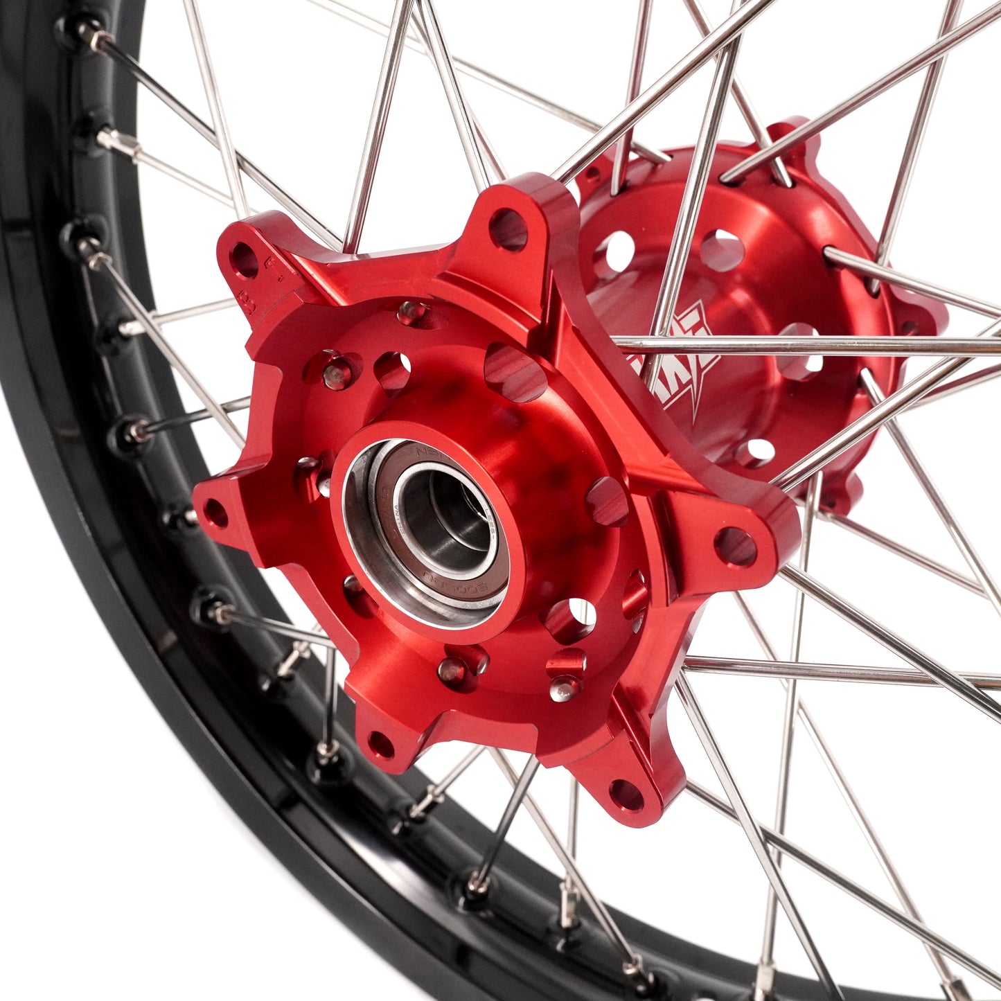 KKE 21 & 18 Spoked Enduro Wheels Rims Set FOR BETA RR 2013-2024 Red