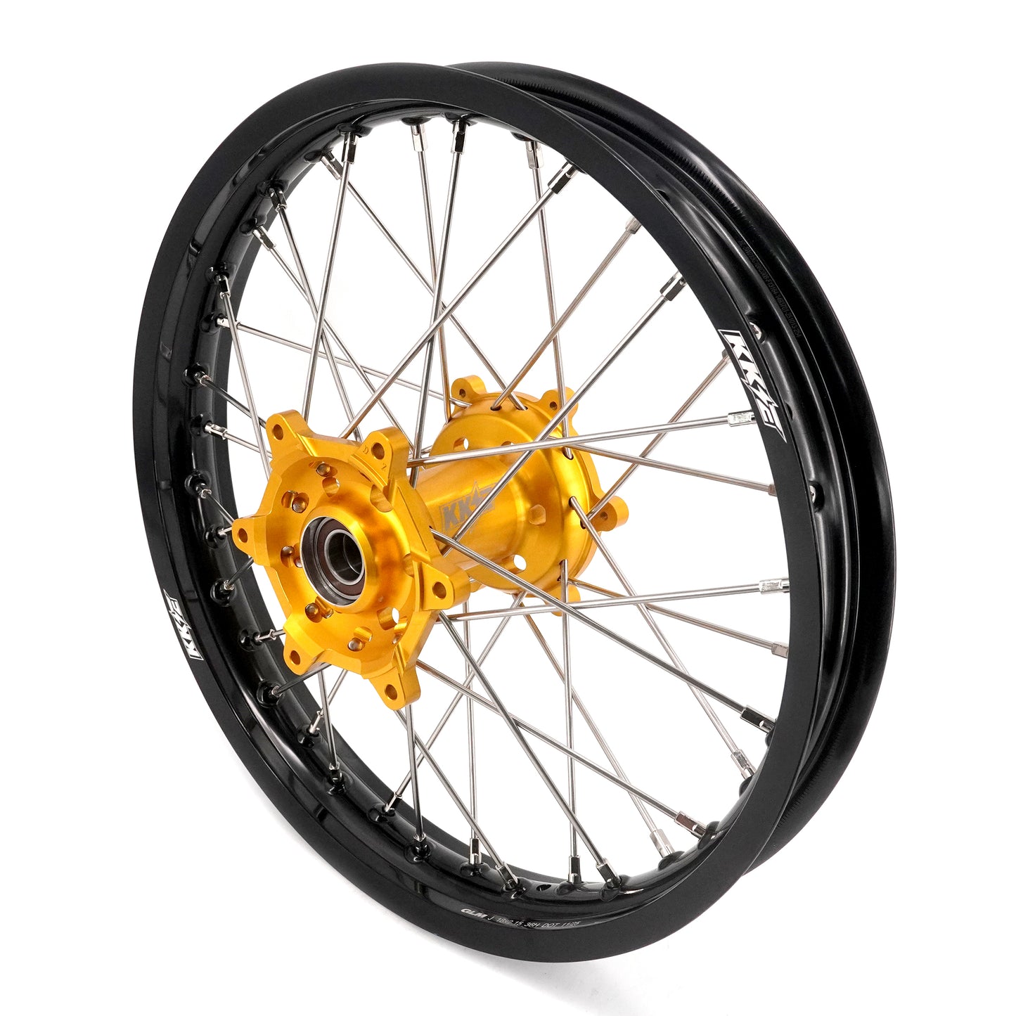 KKE 21" 18" Enduro Wheels Rims For SUZUKI DRZ400SM 2005-2024 Gold Hub