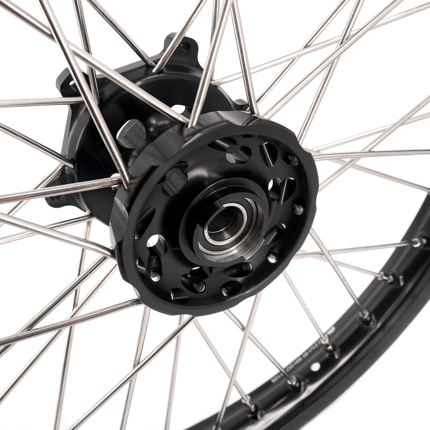 KKE 21/18 Enduro Dirtbike Wheel Rim For SUZUKI DRZ400 DRZ400S DRZ400E Black Hub & Rim