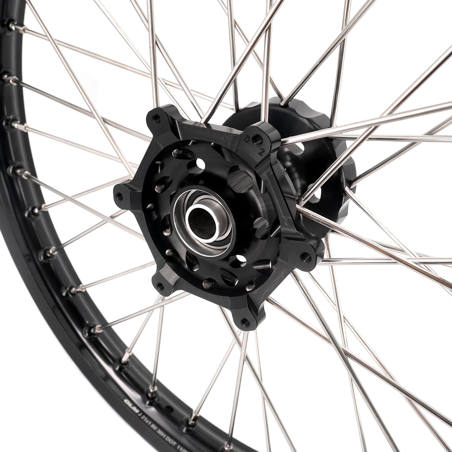 KKE 21/18 Enduro Dirtbike Wheel Rim For SUZUKI DRZ400 DRZ400S DRZ400E Black Hub & Rim