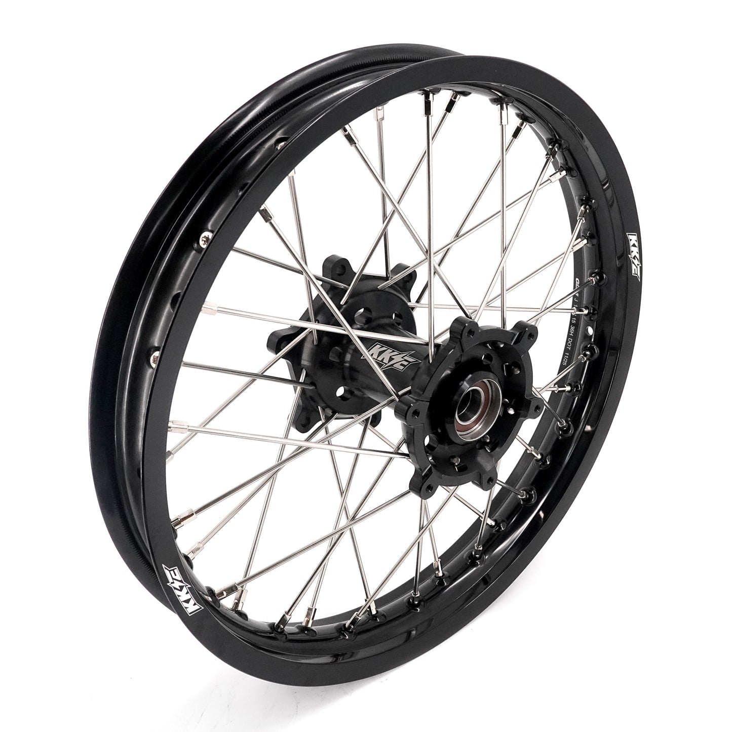 KKE 21/18 Enduro Dirtbike Wheel Rim For SUZUKI DRZ400 DRZ400S DRZ400E Black Hub & Rim