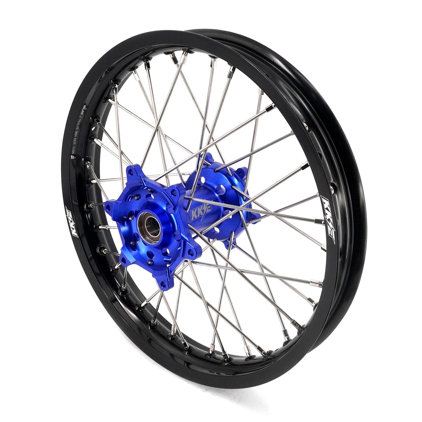 KKE 21 & 18 Enduro Wheels for YAMAHA WR250F 2001-2016 WR450F 2003-2015 Blue&Black 250mm Disc