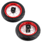 KKE 1.85*12’‘ & 2.15*12’‘ E-Bike Mini Wheels Kit with Tires Fit For Rawrr Mantis X 2024-2025 Red Rims