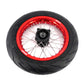 KKE 1.85*12’‘ & 2.15*12’‘ E-Bike Mini Wheels Kit with Tires Fit For Rawrr Mantis X 2024-2025 Red Rims
