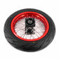 KKE 1.85*12’‘ & 2.15*12’‘ E-Bike Mini Wheels Kit with Tires Fit For Rawrr Mantis X 2024-2025 Red Rims