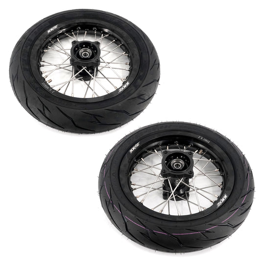 KKE 1.85*12’‘ & 2.15*12’‘ E-Bike Mini Wheels Kit with Tires Fit For Rawrr Mantis X 2024-2025 Black