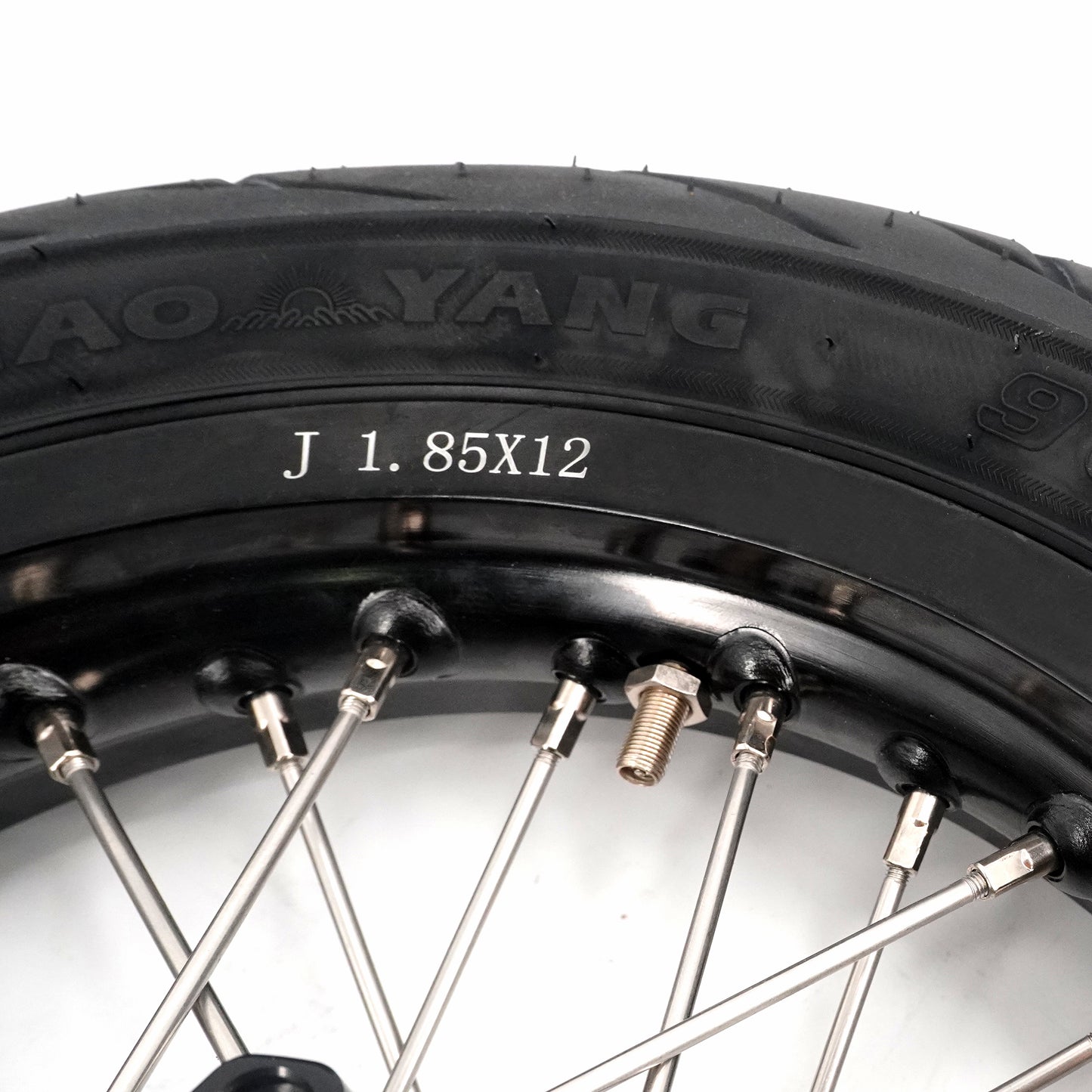 KKE 1.85*12’‘ & 2.15*12’‘ E-Bike Mini Wheels Kit with Tires Fit For Rawrr Mantis X 2024-2025 Black