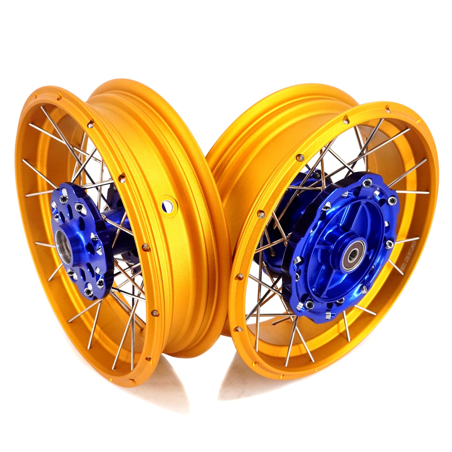 VMX 2.75*12inch / 3.5*12inch Tubeless Wheels Gold Rims For Honda Z 125 Monkey 2022-2024 Thailand (Model: z125MN) Blue Hubs